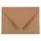 JAM Paper 4.75" x 6.5" Brown Kraft Recycled V-Flap Invitation Envelopes, 100ct.